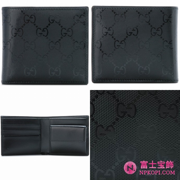 GUCCI/グッチ 2012年春夏新作IMPRIME GG柄2つ折りコンパクト財布 224122 FU49N 1000 
